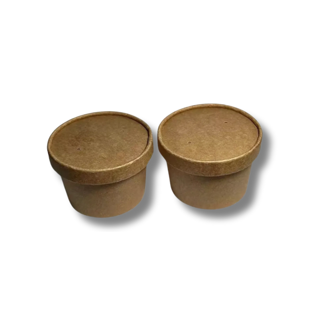 Bowl Polipapel Kraft Con Tapa 500ml — vista 2