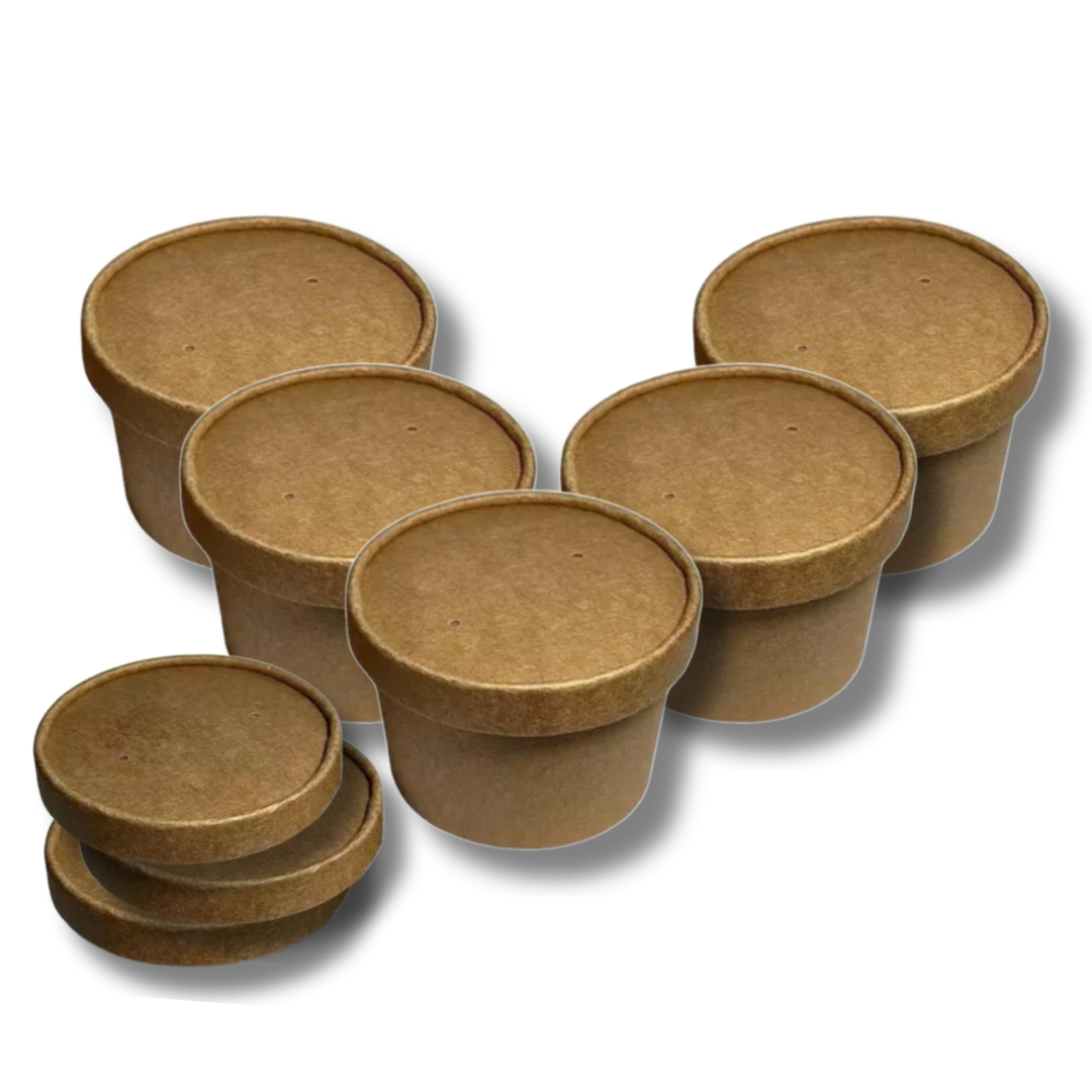 Bowl Polipapel Kraft Con Tapa 500ml — vista 3